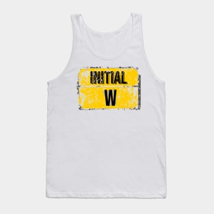 For initials or first letters of names starting with the letter W Tank Top